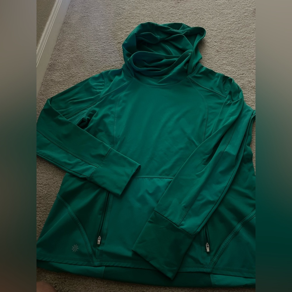 Womens Athleta Kelly green pullover jacket